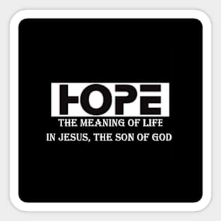 Hope In Christ Sticker